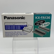 BRAND NEW 2 Rolls Genuine Original Panasonic KX-FA136 Ink Film Replacement - $37.39