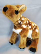 Folkmanis Hand Puppet White Tail Deer Fawn 13&quot; Plush Stuffed Animal Toy - £19.69 GBP
