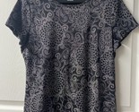Croft &amp; Barrow Short Sleeved T shirt Womens Size Large Black Pima Cotton... - £10.02 GBP