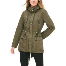 LEVI&#39;S Parachute Cotton Utility Jacket Army Green Fish Tail Mid Length S... - $119.20