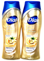2 Bottles Dial Silk &amp; Ginger Moisturizing Body Wash Paraben Free 16 Oz. - £20.43 GBP
