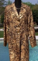 Cache Linen Metallic Coat Jacket Top Lined New S/M Gold Metal Button $198 NWT - £62.58 GBP