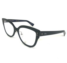 Dior Eyeglasses Frames DiorExquiseO 2XB Black Blue Cat Eye Thick Rim 52-... - $143.54