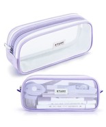 Kalidi Grid Mesh Pencil Case Pen Bag Clear Case Marker Pouch Multifoncti... - £11.74 GBP