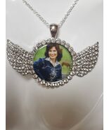 LORETTA LYNN 925 silver necklace beautiful rhinestones fast ship gift box - $21.99