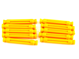 MICRO K&#39;NEX Replacement Parts Pieces Lot Of 10 Yellow Rods 1&quot; - $1.97