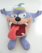 Vtg Tazmanian Devil Purple Monster Plush DIZZY Googly Eyes 12&quot;  Playskoo... - £14.75 GBP