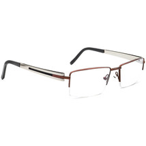 OGA Eyeglasses 6452O MJ342 Brown/Silver&amp;Black Half Rim Metal France 54[]18 145 - £157.52 GBP