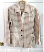 New Sz M Tangiers Womens Beige Tan Washable Blazer Jacket Coat M New - £6.24 GBP