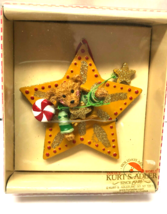 Kurt S Adler Holly Bearies Bear With Star Christmas Ornament - £7.91 GBP