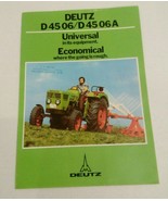 VINTAGE 1975 DEUTZ D4506 DIESEL TRACTOR CATALOG SALES BROCHURE CFBRAUN A... - £24.03 GBP