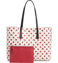 Kate Spade Polka Dot Minnie Mouse large tote w/ pouch ~NWT~ Pink - £153.96 GBP