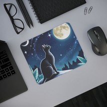 Celestial Cat Desk Mouse Pad, Mystic Night Sky Art, Gamer Gift, Office D... - $13.99