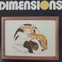 Cat Dog Crewel Kit Dimensions Linda Powell Embroidery Decorative Naptime NOS Vtg - $9.95