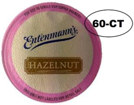  K Cups Coffee 60-CT Entenmann&#39;s Hazelnut Roasted Fresh Weekly - £31.96 GBP