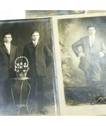 NINE Antique 1910s RPPC HANDSOME FELLAS IN STUDIO Young Men Suits St Lou... - £8.99 GBP