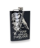 8oz BLACK You Shall Not Pass Out Flask - $405.38 MXN