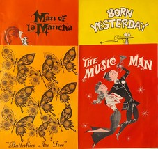MAN of LA MANCHA BORN YESTERDAY BUTTERFLIES ARE FREE THE MUSIC MAN Progr... - $19.99
