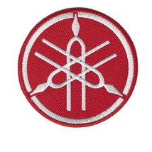 YAMAHA IRON ON PATCH 3.3&quot; Embroidered Applique Red Motorcycle Racing Biker - €4,28 EUR