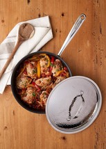 New Lagostina Nera Hard Anodized Nonstick 8.5In  Skillet with Lid - £41.09 GBP