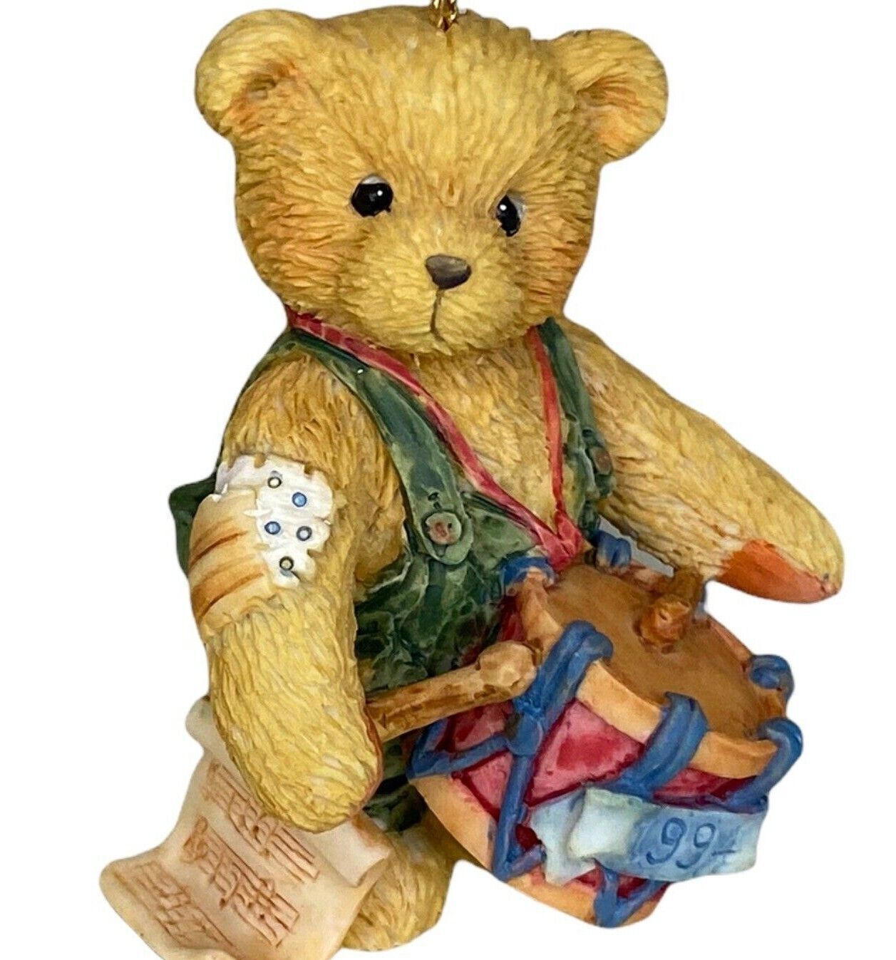 Cherished Teddies Drummer Boy I&#39;ll Pay My Drum For You 1994 P. Hillman NEW - $10.93