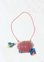 Disney on Ice Little Mermaid Plastic Shell Purse with Flounder Charm - £23.38 GBP