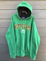 VTG Notre Dame Hoodie Sweatshirt Mens Sz XL Champs Embroidered Heavy Oversized - £34.55 GBP