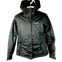 Columbia SL5498 M Black Jacket Medium Womens Hooded Poly Nylon Zippered - £27.97 GBP