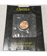Cheerios 2000 Lincoln Penny Cent Coin Uncirculated COA Millennium Promotion - £35.68 GBP