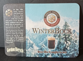 Beer Coaster Winterbock~ Gordon Biersch Brewing Company &amp; Restaurant Brewery - £2.21 GBP