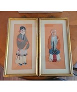 Vintage Chinese Fabric Cloth Silk Taoist Immortals Eldery Chang 2 Pictur... - $2,806.07 MXN