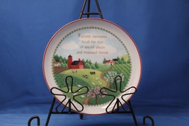 Vintage American Greetings 1983 Porcelain Plate Friends with Farmland Scene - $4.25