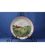 Vintage American Greetings 1983 Porcelain Plate Friends with Farmland Scene - £3.35 GBP