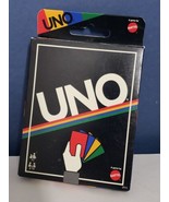 UNO ( Retro Edition ) Card Game NEW Fun LOOK! Mattel Game Collectible - £7.77 GBP