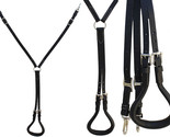 Horse Amish Western Working Tack Black Leather Double Strap Crupper 975B... - $69.29