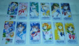 SAILOR MOON CLEAR PLASTIC SMALL BOOKMARK CARD MANGA INNER OUTER LOT COMP... - $35.00