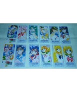 SAILOR MOON CLEAR PLASTIC SMALL BOOKMARK CARD MANGA INNER OUTER LOT COMPLETE - $35.00