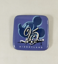 Disneyland Grad Night 1995 Mickey Mouse Square Button Pin 2&quot; Vintage - $7.68