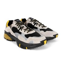 SNKR Project Men Fashion Sneakers Prospect Park Size US 10 Grey Black Yellow - £39.45 GBP