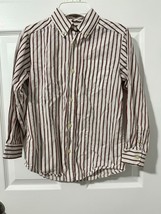 Boys median button up striped dress shirt - £6.01 GBP