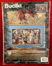 NIP Bucilla 83323 Nativity Christmas Cross Stitch Kit 15” X 8" Nancy Rossi - $29.65