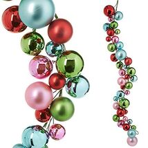 RAZ Imports - 4' Multi Color Christmas Ornament Ball Garland for Christm... - $89.08