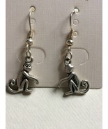 Monkey, Silverplated, Earrings ER31 - $10.00