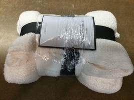 Pkg damage* Cozy Knit Throw Blanket Ivory - Threshold 50x60 in. - £9.83 GBP