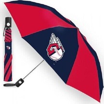 MLB Cleveland Guardians 2 Colors 42&quot; Travel Umbrella by McArthur for Win... - £27.45 GBP