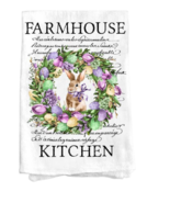 Farmhouse Kitchen Easter Bunny 100% Cotton Kitchen Hand Drying Dish Towel - €5,06 EUR