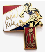 VTG McDonald’s Jackie Joyner-Kersee Olympic Pin USATorch Rings Athlete H... - $16.99