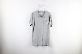 Vtg 90s Streetwear Mens Medium Thrashed Blank Short Sleeve Pocket T-Shirt USA - £27.22 GBP