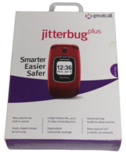 Samsung Jitterbug Plus SCH-R220 - Red GreatCall Cellular Phone - NEW - £19.67 GBP