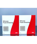 Lot of 2 Steawoce Silicone Foam Wound Dressing 3&quot;x 3&#39;&#39; Self-Adhesive Ban... - $282.54 MXN